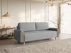 Selsey 'Majla' 3-Sitzer Schlafsofa mit wasserabweisendem Strukturgewebe und Bettkasten, Grau Bild 3