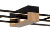 Novel LED-Deckenleuchte, Holz braun/schwarz, 25 x 9 x 96.5 cm, 2025 lm warmweiß Bild 5