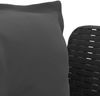 vidaXL 1-Sitzer Sessel mit Kissen Rattan-Look PP Anthrazit 8011869 Bild 5