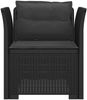 vidaXL 1-Sitzer Sessel mit Kissen Rattan-Look PP Anthrazit 8011869 Bild 3