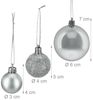 Relaxdays Weihnachtskugeln 76er Set Bild 5