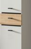 Badezimmer Hochschrank Matteo in Kaschmir und Eiche 32 x 191 cm Bild 3