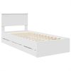 vidaXL Bettrahmen mit Schubladen Weiß 75 x 190 cm Ingenieurs Holz 3408033 Bild 4