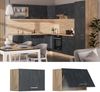 Hängeschrank R-Line Schwarz Beton 60 cm Flach Vicco Bild 2