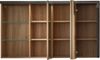 Spiegelschrank Bay 3-türig Eiche Riviera Honig und grau Beton Design 123 cm Bild 2