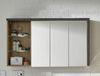 Spiegelschrank Bay 3-türig Eiche Riviera Honig und grau Beton Design 123 cm Bild 5