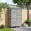 vidaXL Garten Shed Grau 106 x 56 x 176,5 cm Massivholz aus Fichte 42033466 Bild 3