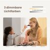 EMKE Spiegel mit Beleuchtung Asymmetrischer LED Badspiegel mit Beleuchtung 80 x 60 cm Touch-Schalter, 3 Lichtfarben Dimmbar, Beschlagfrei Badezimmerspiegel mit Beleuchtung IP44 Energiesparend Bild 2