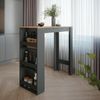 Bartisch Repose Anthrazit/Goldkraft Eiche 45 x 110 cm Vicco Bild 4