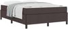 vidaXL Boxspringbett mit Matratze Dunkelbraun 140 x 190 cm Stoff 3398860 Bild 2