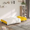 vidaXL Schlafsofa 2-Sitzer mit 2 Kissen Gelb Samt 375813 Bild 3
