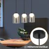 ZMH Hängelampe Esstisch Hängeleuchte Schwarz - 1 Flammig Pendelleuchte Vintage Esszimmerlampe Hängend G9 Pendellampe Nachtisch Höhenverstellbar für Wohnzimmer Schlafzimmer (ohne Leuchtmittel) Bild 5