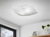 Eckige Deckenleuchte SPIRELLI Glas mit modernem Dekor, Quadrat 40cm Bild 5