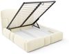 Polsterbett Schlafzimmerbett JORDAN 120x200cm Komplettset in Stoff Doha Creme Bild 4