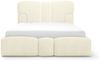 Polsterbett Schlafzimmerbett JORDAN 120x200cm Komplettset in Stoff Doha Creme Bild 5
