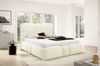 Polsterbett Schlafzimmerbett JORDAN 120x200cm Komplettset in Stoff Doha Creme Bild 2