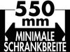 MÜLLEX Euro Boxx 55/60-R Abfallsystem inklusive Auszugssystem als Vollauszug, 56 (40+16) Liter / ab 55 cm Schrankbreite / 2-fach Trennung Bild 5