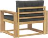 vidaXL Outdoor Mittelsofa Polyester Weiß 3439016 Bild 5