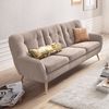 exxpo - sofa fashion 3-Sitzer Scandi, bequem, aufwendige Rückenpolsterung für mehr Sitzkomfort, aktuelle Farben in hochwertigen Bezugsqualitäten, Holzfuß Bild 2