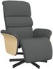 vidaXL Relaxsessel mit Fußteil Dunkelgrau Stoff 356602 Bild 2