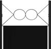 vidaXL 6-tlg. Raumteiler Schwarz 240 x 180 cm 320714 Bild 5