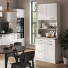 Buffetschrank R-Line Weiß Hochglanz 80 cm , AP Marmor Vicco Bild 4
