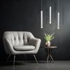 LED Hängeleuchte, Aluminium, Silber, warmweiß, H 120 cm Bild 3