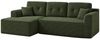 VASAGLE Modulares Sofa, Ecksofa mit Liege links, 242 cm breit, vakuumverpackt, keine Montage erforderlich, waldgrün Bild 4