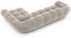 Sofa Dreams Polsterecke Maleron L Form kurz Stoffsofa, 4-Sitzer, Loungesofa, Ottomane rechts, Samtstoff Bezug in Sand Bild 4