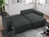 MKS Meble 'Nelson' Ecksofa mit Schlaffunktion und Bettkasten, L-form, Dunkelgrau, Stoff Bild 3