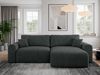 MKS Meble 'Nelson' Ecksofa mit Schlaffunktion und Bettkasten, L-form, Dunkelgrau, Stoff Bild 2
