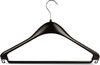 RSR Hangers Kleiderbügel F 44 cm Jackenbügel Sakkobügel Kunststoff Schwarz, (10-tlg) Bild 2