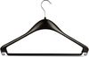RSR Hangers Kleiderbügel F 44 cm Jackenbügel Sakkobügel Kunststoff Schwarz, (10-tlg) Bild 3