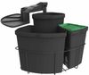Abfallsorter CABBI-3 plus in ANTHRAZIT inkl. Bio-Deckel / ab 50 cm Schrankbreite / Abfalleimer / Mülleimer / Schwenkeimer Bild 4