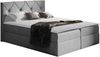 Boxspringbett Nakir, Hellgrau, 180x200 cm Bild 1