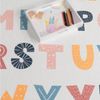 Paco Home Teppich Kinderzimmer Kinderteppich Spielteppich Kurzflor rutschfest Krone Herzen Punkte Sonne Regenbogen Buchstaben, Grösse:140x200 cm, Farbe:Bunt Bild 3