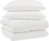 vidaXL Winterbettdecke mit Kissen 3 pcs Weiß Mikrofaser 3377772 Bild 2