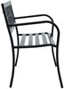 vidaXL Gartenbank 125 cm Schwarz Stahl 47943 Bild 3