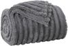 vidaXL Überwurfdecke Dunkelgrau 270 x 240 cm Fleece 42016832 Bild 2