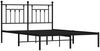 vidaXL Bettgestell mit Kopfteil Metall Schwarz 150x200 cm 353539 Bild 3
