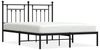vidaXL Bettgestell mit Kopfteil Metall Schwarz 150x200 cm 353539 Bild 2