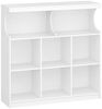 Bücherregal, 8-Raster Bücherschrank, Lagerregal, Büroregale,Aufbewahrung Standregal für Schlafzimmer, Wohnzimmer, Arbeitszimmer und Büro 30 x 100 x 100 cm weiß Bild 2