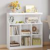 Bücherregal, 8-Raster Bücherschrank, Lagerregal, Büroregale,Aufbewahrung Standregal für Schlafzimmer, Wohnzimmer, Arbeitszimmer und Büro 30 x 100 x 100 cm weiß Bild 1