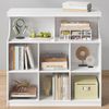 Bücherregal, 8-Raster Bücherschrank, Lagerregal, Büroregale,Aufbewahrung Standregal für Schlafzimmer, Wohnzimmer, Arbeitszimmer und Büro 30 x 100 x 100 cm weiß Bild 4