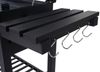 Mendler Holzkohlegrill mit Deckel und Ablagen, Stahl Schwarz, 110 x 100 x 51 cm Bild 5