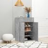 Schuhschrank, Schuhkipper für Flur, skandinavisch Betongrau 60x35x84 cm Holzwerkstoff Bild 3