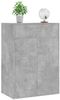 Schuhschrank, Schuhkipper für Flur, skandinavisch Betongrau 60x35x84 cm Holzwerkstoff Bild 5