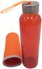 BURI Glas Trinkflasche 0,5L mit Schutzhülle Wasserflasche Glasflasche Getränkeflasche, Farbe:orange Bild 2