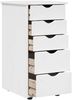 vidaXL Schrank Weiß 34 x 39 x 61,5 cm Massivholz Kiefer 42028349 Bild 4