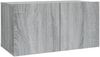 2-tlg. TV-Schrank-Set Grau Sonoma Holzwerkstoff [3120279] Bild 5